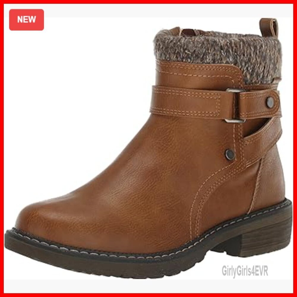 Women's Ankle Boots with Padded Cuff Detail, Wide Width Available